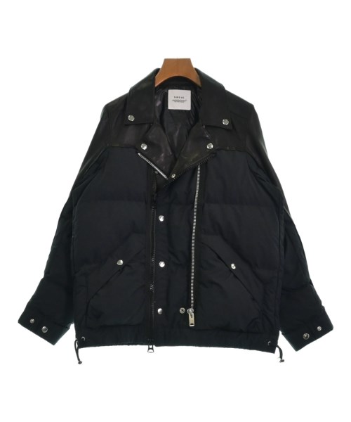 undercover レザー切替えPコート 希少サイズ3 袖レザーダウン