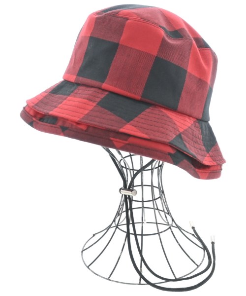 sacai サカイ ハット メンズ 1 赤x黒(チェック) 【中古】【古着】
