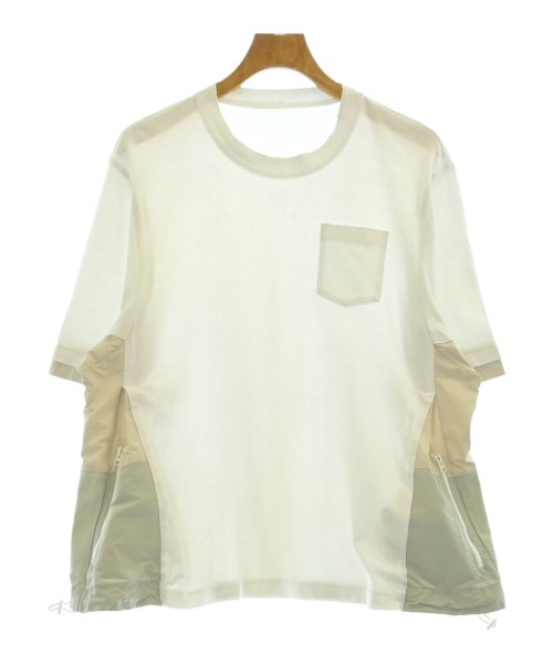 sacai サカイ Tシャツ・カットソー メンズ 1(S位) 白xグレー 【中古】【古着】