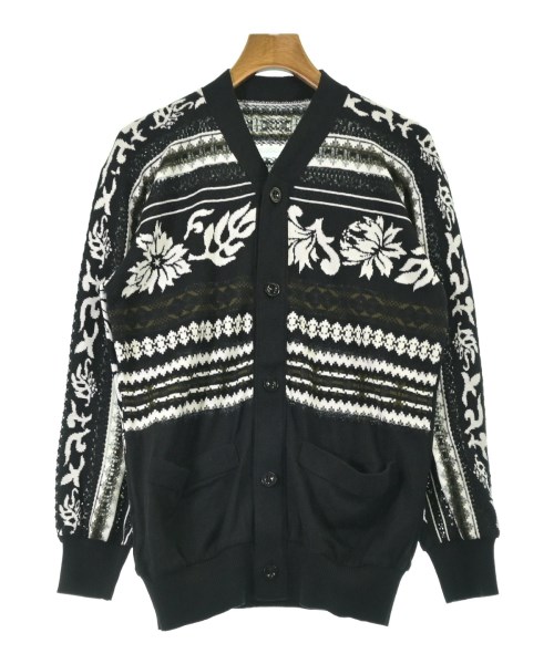 sacai サカイカーディガン メンズ 1(S位) 黒x白xカーキ等【中古】【古着】