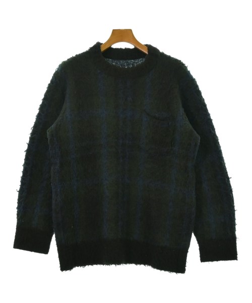 sacai サカイニット・セーター メンズ 1(S位) 黒xカーキx青【中古】【古着】