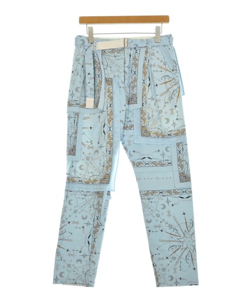 sacai サカイ パンツ（その他） メンズ -(M位) 水色x茶x黒等(総柄) 【中古】【古着】