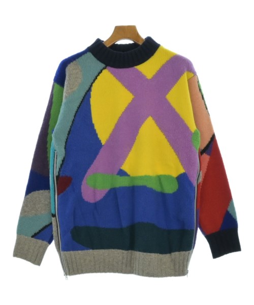 sacai サカイ ニット・セーター メンズ 1(S位) 青x紫x黄等 【中古】【古着】