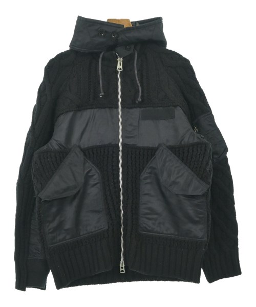 sacai サカイ ブルゾン メンズ -(XL位) 黒 【中古】【古着】