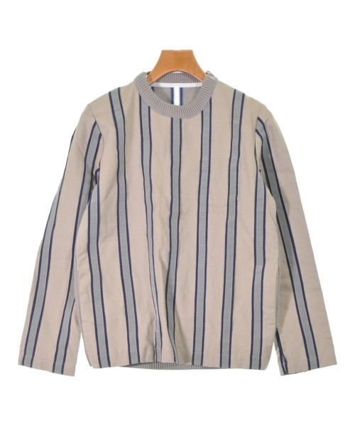 sacai サカイ ニット・セーター メンズ 1(S位) ベージュxグレーx青(ストライプ) 【中古】【古着】