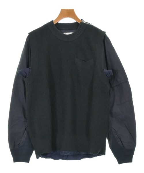 sacai サカイニット・セーター メンズ 2(M位) 紺【中古】【古着】