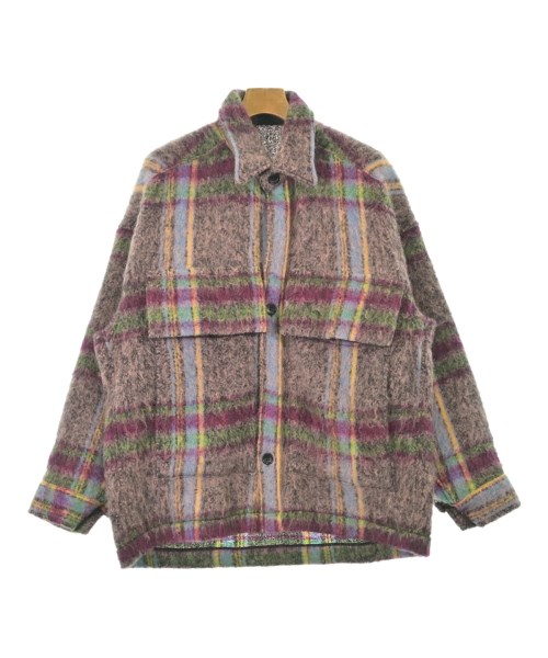 N.HOOLYWOOD エヌハリウッドカバーオール メンズ 38(M位) ピンクx紫x黄等(チェック)【中古】【古着】｜RAGTAG（ブランド古着のラグタグ）