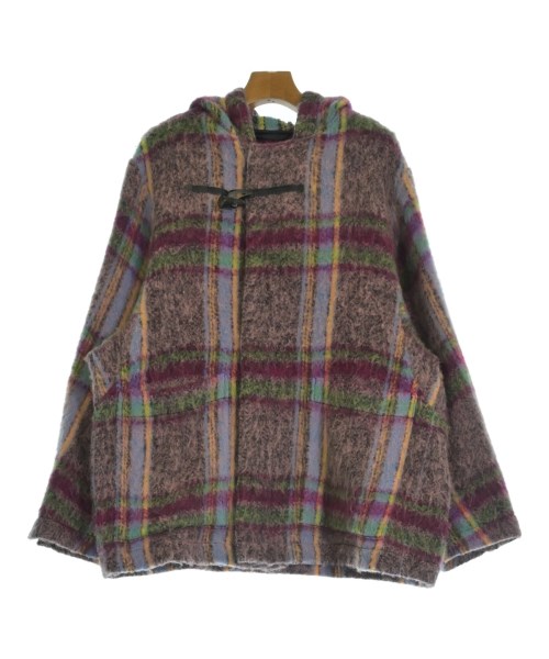N.HOOLYWOOD エヌハリウッドダッフルコート メンズ 38(M位) ピンク系x緑系x黄系等(チェック)【中古】【古着】｜RAGTAG（ブランド古着のラグタグ）
