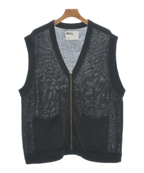 MHL. エムエイチエル ベスト メンズ L 黒 【中古】【古着】