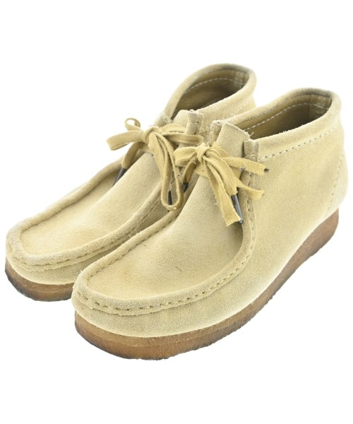 clarks クラークス ブーツ レディース UK4 1/2(23cm位) ベージュ 【中古】【古着】