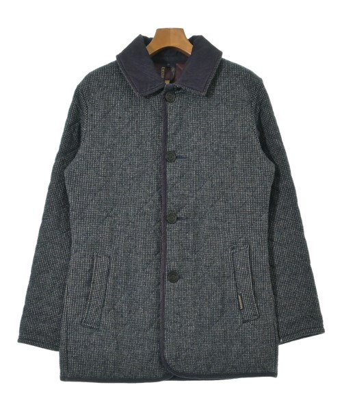 LAVENHAM ラベンハム ステンカラーコート メンズ 36(S位) 紺系xライトグレー系(ミックス) 【中古】【古着】