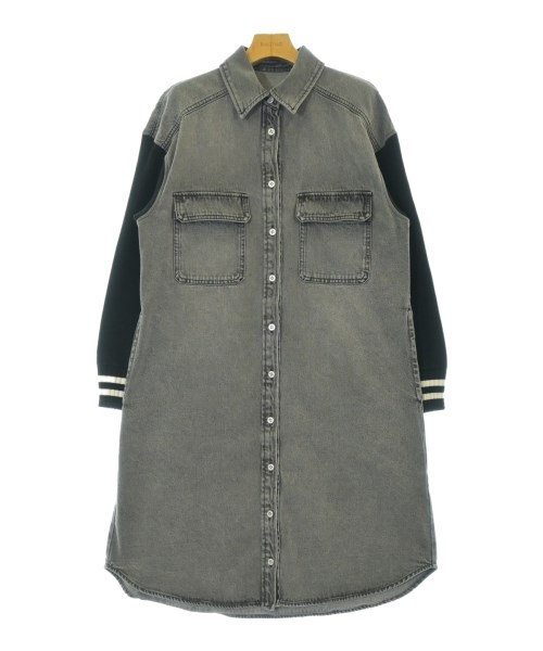 Diagram GRACE CONTINENTAL ダイアグラムグレースコンチネンタルシャツワンピース レディース 36(S位) 薄墨色x黒【中古】【古着】