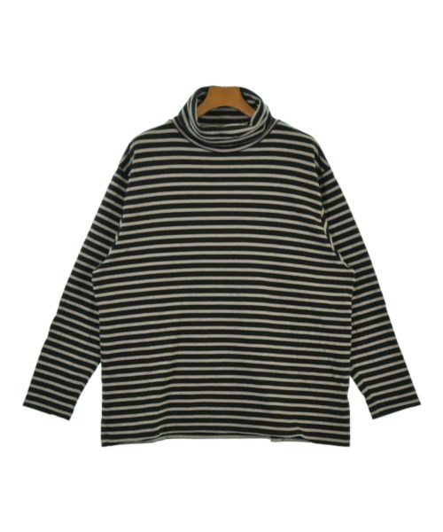 PORTER CLASSIC ポータークラシック Tシャツ・カットソー メンズ L 黒xグレー(ボーダー) 【中古】【古着】