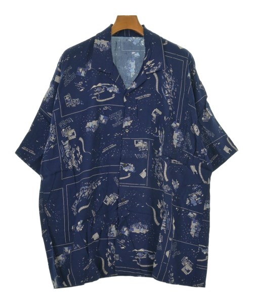 PORTER CLASSIC ポータークラシックカジュアルシャツ メンズ XL 青xグレーx白(総柄)【中古】【古着】|RAGTAG(ブランド古着のラグタグ)