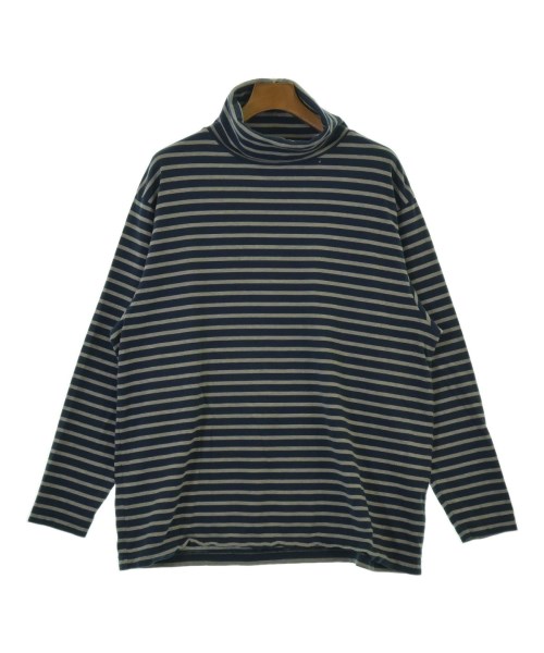 PORTER CLASSIC ボーイ古典派音楽プルオーバー・カットソー メンズ L 紺x薄墨色(間借り人)【中古】【古着】