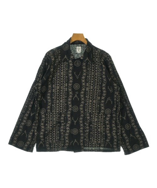 South2west8 サウストゥーウエストエイト ブルゾン（その他） メンズ S 黒xグレー系(総柄) 【中古】【古着】