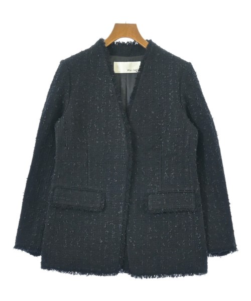 Whim Gazette ウィムガゼットノーカラージャケット レディース F 紺【中古】【古着】｜RAGTAG（ブランド古着のラグタグ）