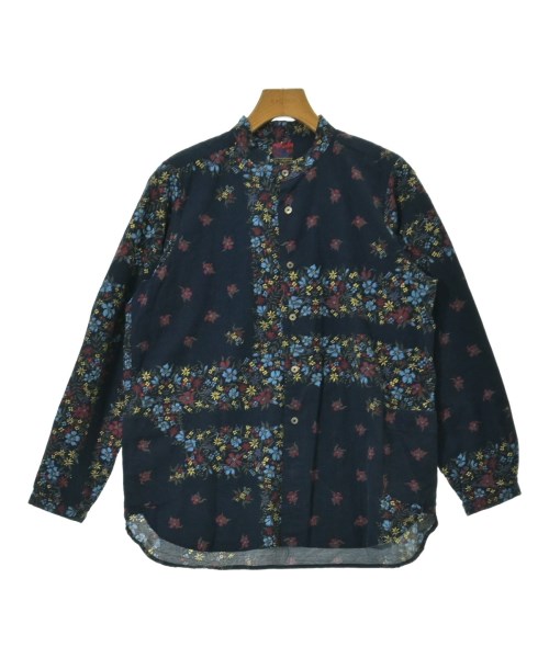 BRU NA BOINNE ブルーナボインカジュアルシャツ メンズ -(L位) 紺x緑x赤等(花柄)【中古】【古着】