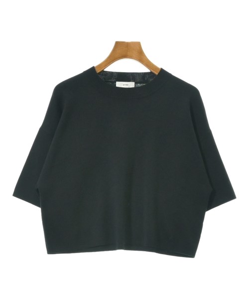 楽天市場】HYKE / ハイク | リブ クルーネック クロップドニット | 1