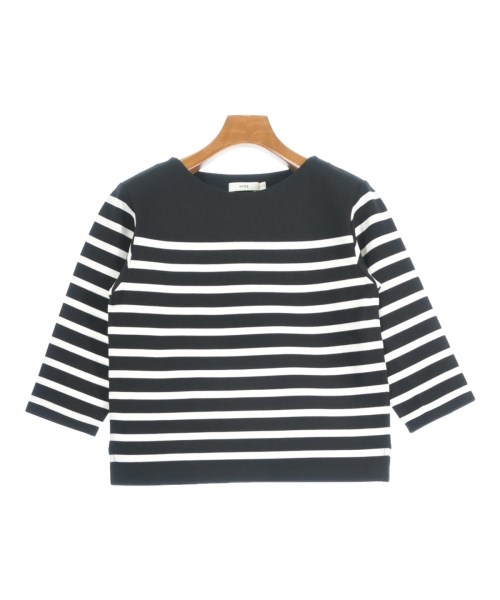 HYKE 山歩きプルオーバー・カットソー レディース 1(S位) 黒x白(間借り人)【中古】【古着】