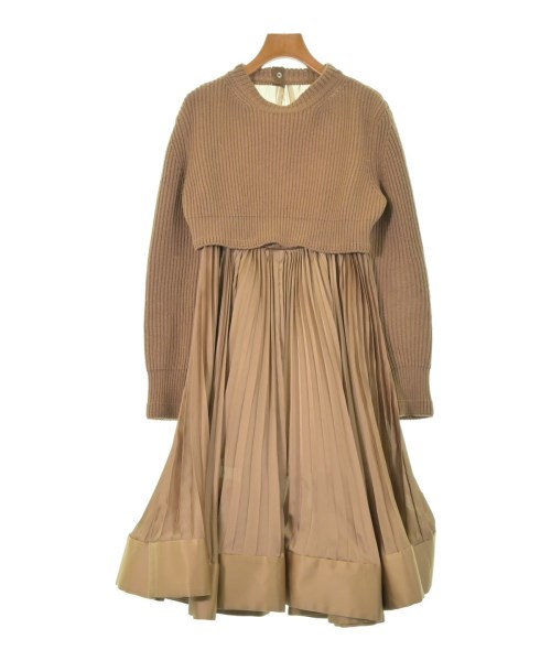 sacai サカイワンピース レディース 1(S位) 茶【中古】【古着】 ワンピース-レディースファッション