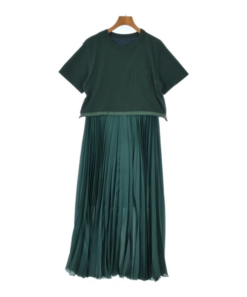 sacai サカイワンピース レディース 1(S位) 緑【中古】【古着】