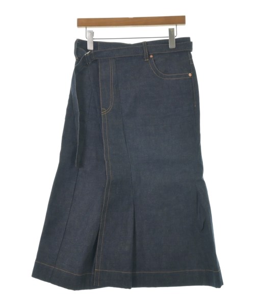 sacai サカイ ロング・マキシ丈スカート レディース 1(S位) インディゴ(デニム) 【中古】【古着】
