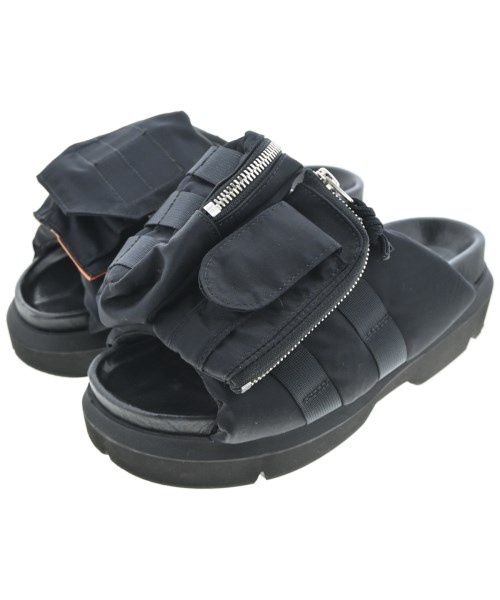 sacai サカイ サンダル レディース EU36(22.5cm位) 黒 【中古】【古着】
