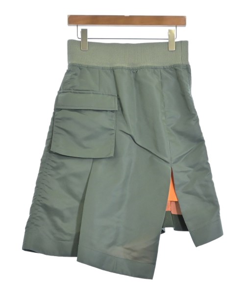 sacai サカイひざ丈スコート レディース 2(M位) カーキ系【中古】【古着】