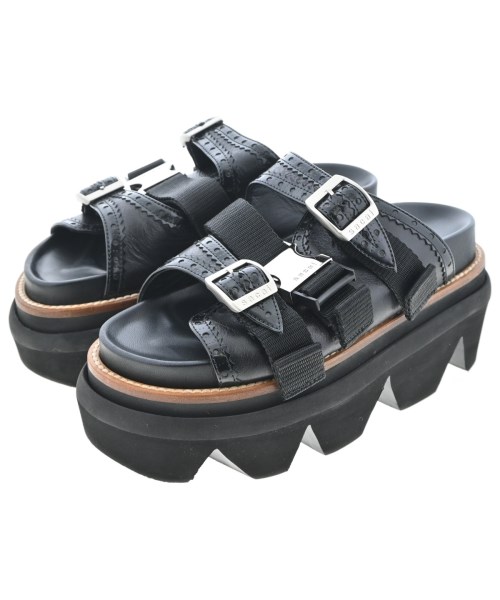 sacai サカイ サンダル レディース EU36(22.5cm位) 黒 【中古】【古着】