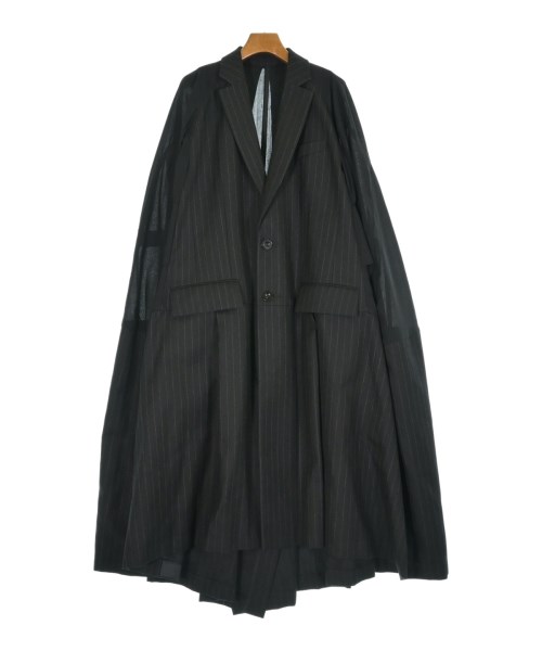 sacai サカイ コート（その他） レディース 2(M位) 黒系xグレー(ストライプ) 【中古】【古着】