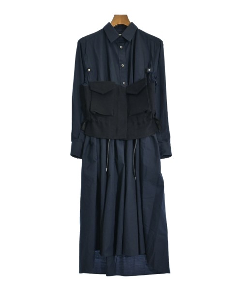 sacai サカイ シャツワンピース レディース 1(S位) 紺 【中古】【古着】