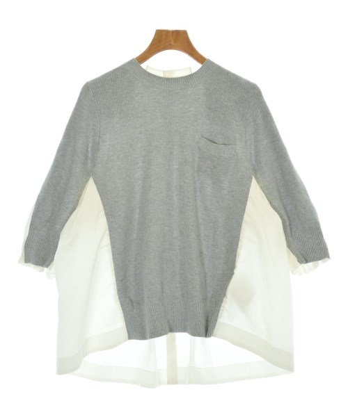 sacai サカイ ブラウス レディース 1(S位) グレーx白 【中古】【古着】