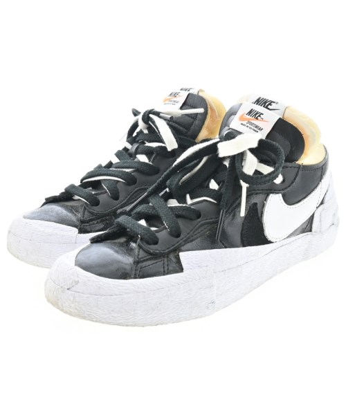 sacai サカイスニーカー レディース 23.5糎 黒x白【中古】【古着】