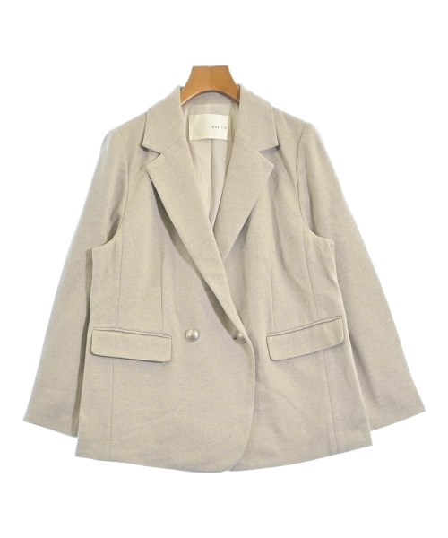 qualite カリテジャケット レディース 38(M位) ベージュ【中古】【古着】