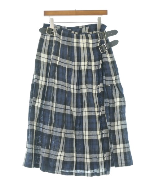 O'NEIL OF DUBLIN オニールオブダブリン ロング・マキシ丈スカート レディース XS 紺x白x黒(チェック) 【中古】【古着】