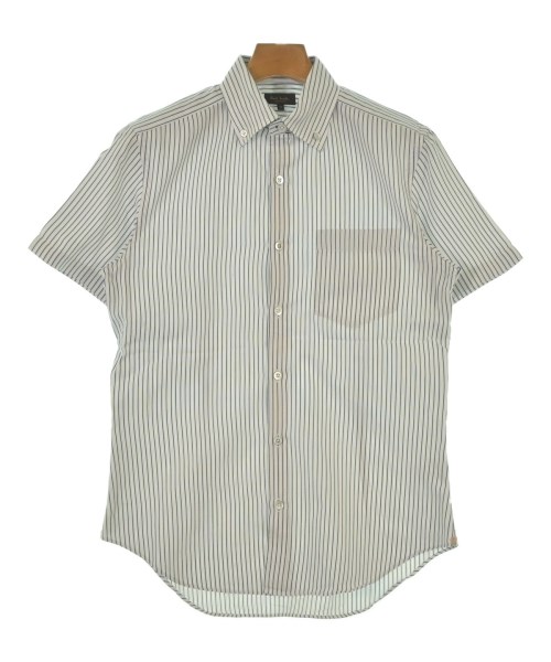PAUL SMITH COLLECTION ポールスミスコレクション カジュアルシャツ メンズ M 白x青x茶(ストライプ) 【中古】【古着】