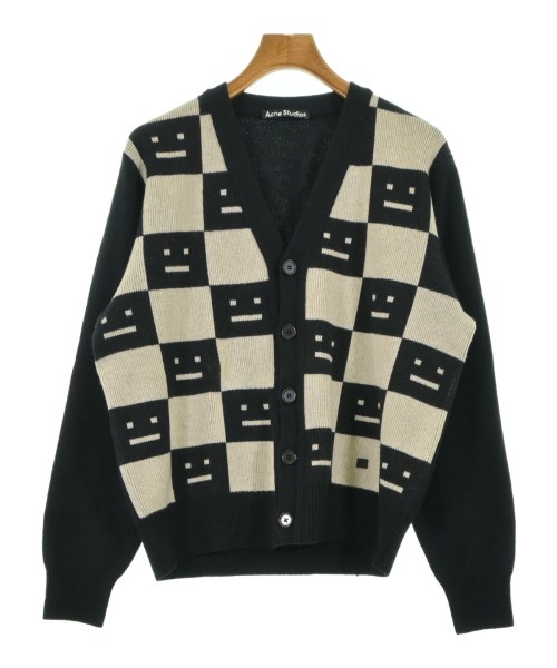 Acne Studios アクネストゥディオズカーディガン メンズ M 黒x象牙色【中古】【古着】