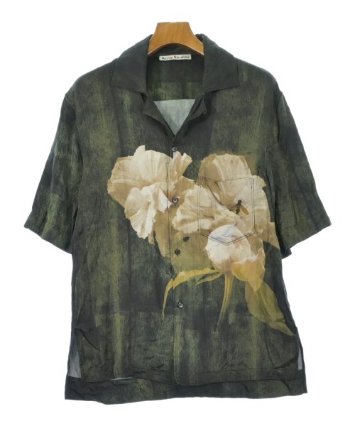 Acne Studios アクネストゥディオズカジュアルシャツ メンズ 46(M位) 黒x緑xベージュ等【中古】【古着】