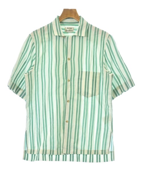 Acne Studios アクネストゥディオズ カジュアルシャツ メンズ 46(M位) 白x緑(ストライプ) 【中古】【古着】 16,380円