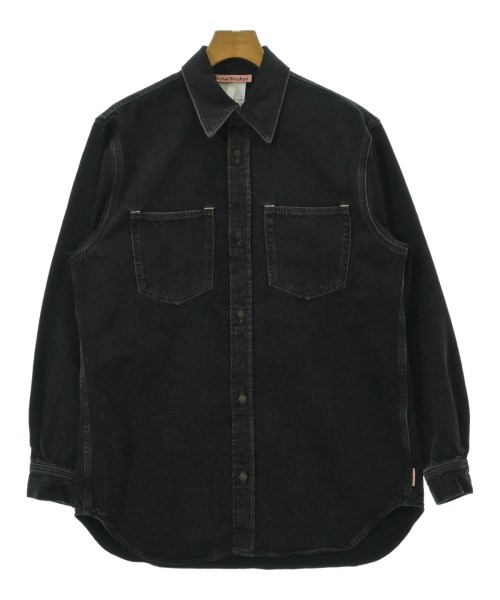 Acne Studios アクネストゥディオズカジュアルシャツ メンズ XS 黒(ジーンズ)【中古】【古着】