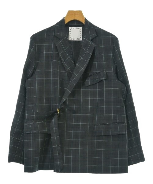 JIEDA ジエダジャケット メンズ M 濃灰色薄墨色x黒x青(照合のしるし)【中古】【古着】
