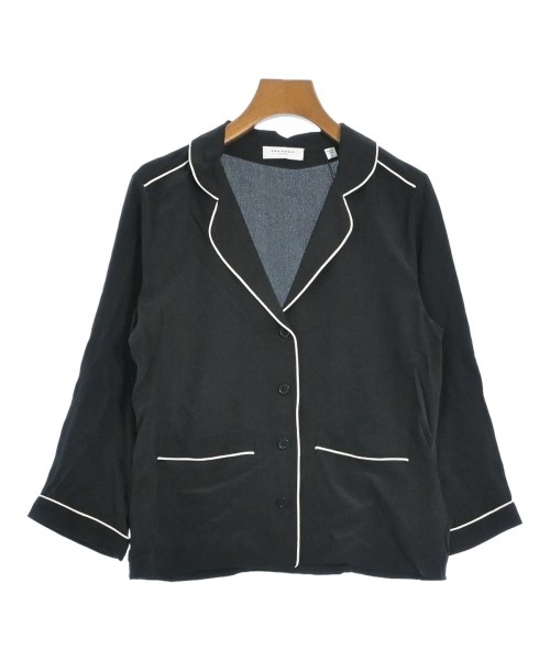 EQUIPMENT エキプモン カジュアルシャツ レディース S 黒x白 【中古】【古着】
