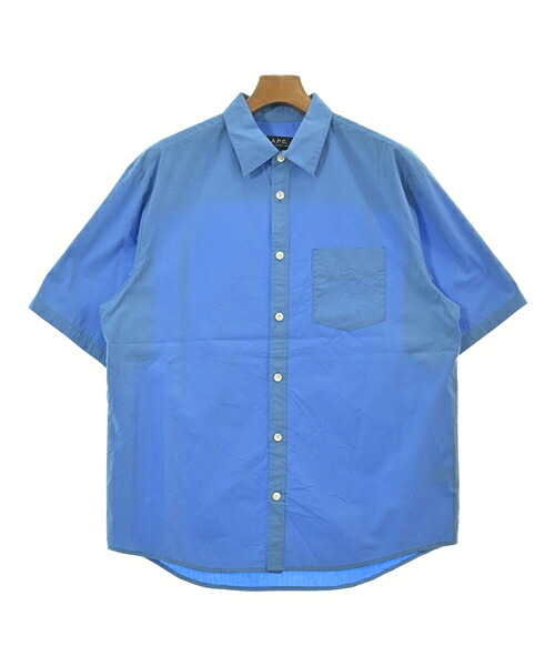 A.P.C. アーペーセー カジュアルシャツ メンズ M 青 【中古】【古着】
