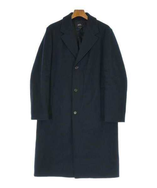 A.P.C. アーペーセーチェスターコート メンズ S 紺【中古】【古着】