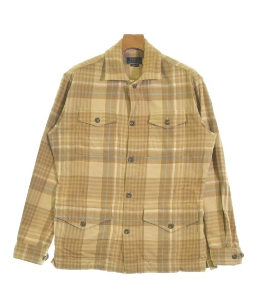 Polo Ralph Lauren ポロラルフローレン カジュアルシャツ メンズ M ベージュ(チェック) 【中古】【古着】