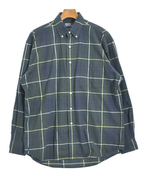 Polo Ralph Lauren ポロラルフローレン カジュアルシャツ メンズ M 緑x紺x黄等(チェック) 【中古】【古着】