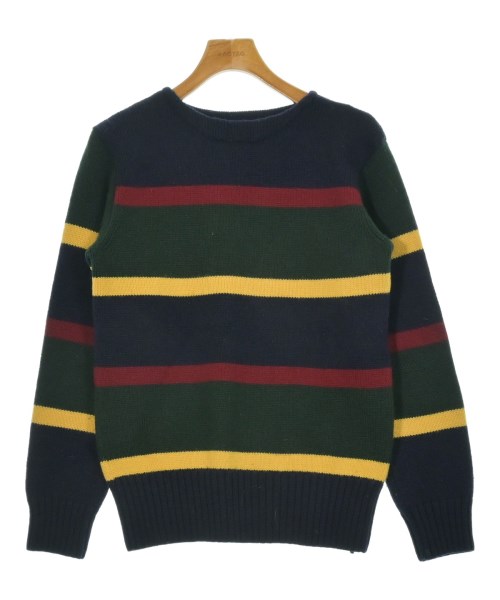 Polo Ralph Lauren ポロラルフローレン ニット・セーター メンズ M 紺x緑x赤等(ボーダー) 【中古】【古着】