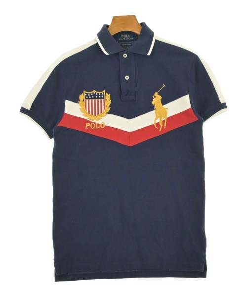 Polo Ralph Lauren ポロラルフローレン ポロシャツ メンズ XS 紺 【中古】【古着】