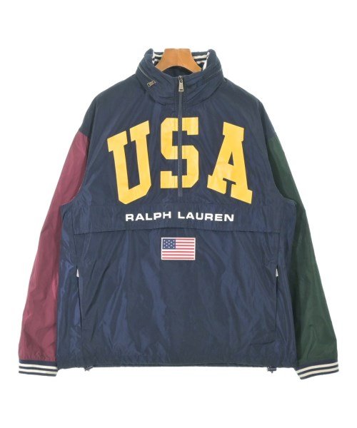 Polo Ralph Lauren ポロラルフローレン マウンテンパーカー メンズ M 紺xエンジx緑 【中古】【古着】